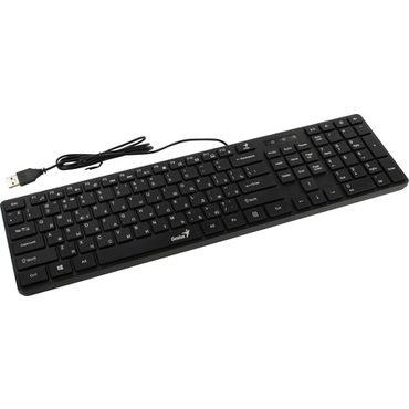 Клавиатура Genius SlimStar 126, мультимедиа, USB, чёрный (31310017417)